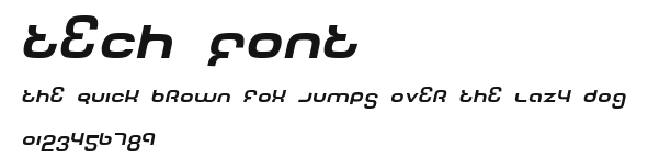 Tech Font Preview