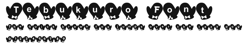 Tebukuro Font Preview