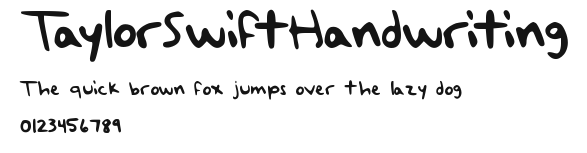 TaylorSwiftHandwriting Preview
