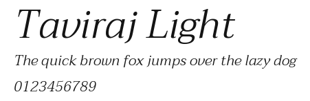 Taviraj Light Preview
