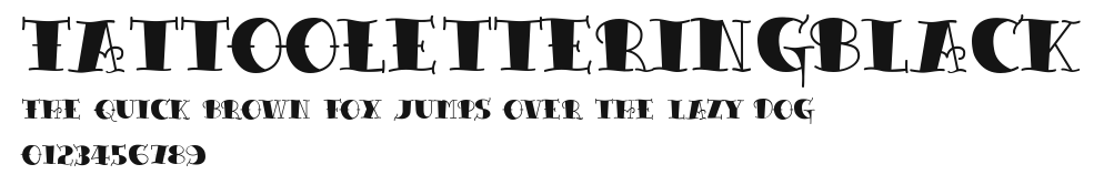 TattooLetteringBlack Preview