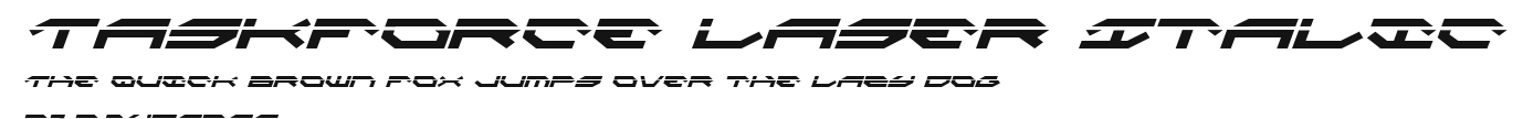 Taskforce Laser Italic Preview