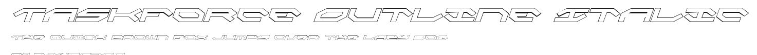 Taskforce Outline Italic Preview
