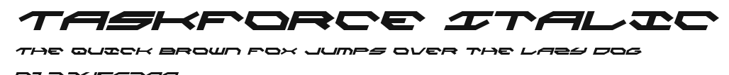 Taskforce Italic Preview