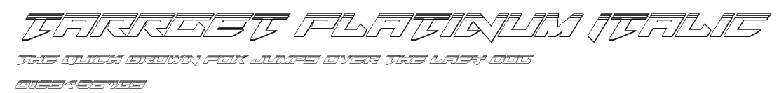 Tarrget Platinum Italic Preview