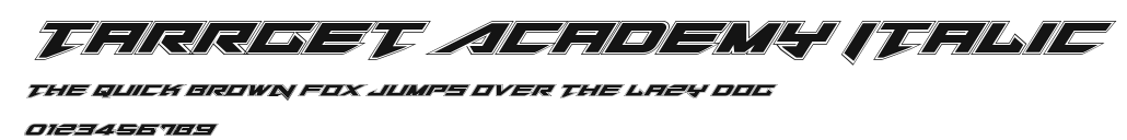 Tarrget Academy Italic Preview