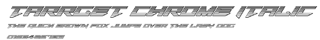 Tarrget Chrome Italic Preview