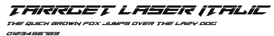 Tarrget Laser Italic Preview
