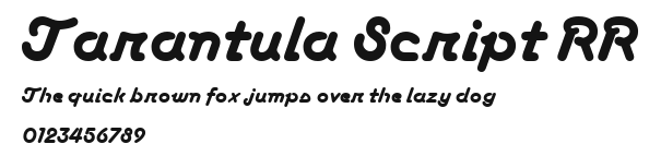 Tarantula Script RR Preview