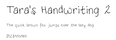 Tara's Handwriting 2 Preview