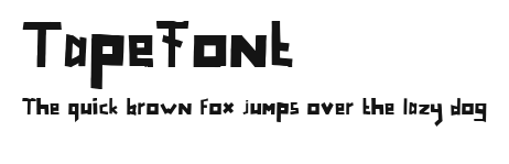 TapeFont Preview