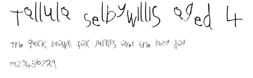 Tallula SelbyWillis aged 4 Preview