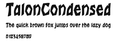 TalonCondensed Preview
