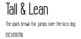 Tall & Lean Preview
