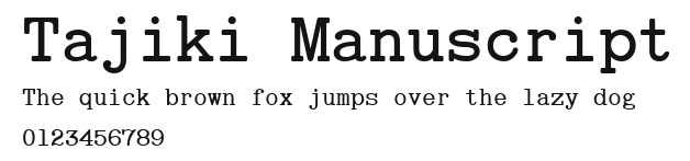 Tajiki Manuscript Preview