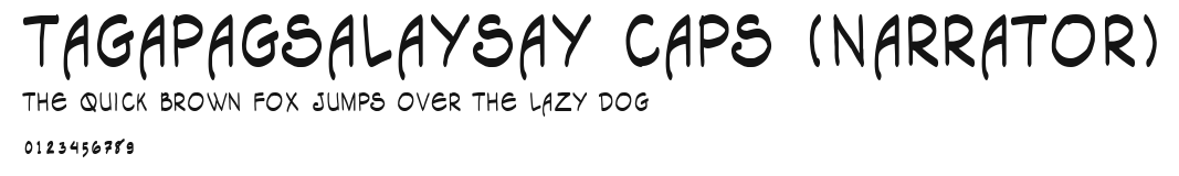 Tagapagsalaysay Caps (Narrator) Preview