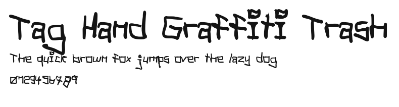 Tag Hand Graffiti Trash Preview