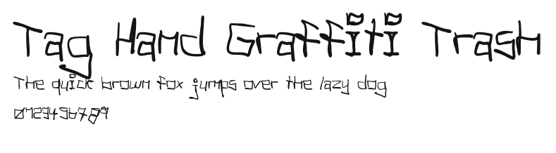 Tag Hand Graffiti Trash Preview