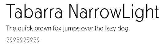 Tabarra NarrowLight Preview