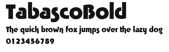 TabascoBold Preview