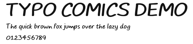 TYPO COMICS DEMO Preview