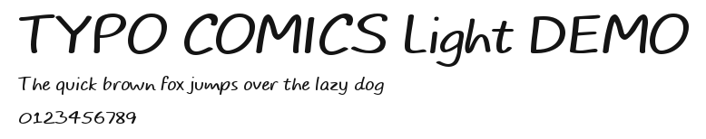 TYPO COMICS Light DEMO Preview