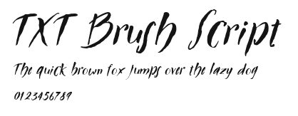 TXT Brush Script Preview