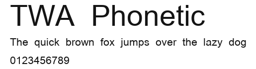 TWA Phonetic Preview