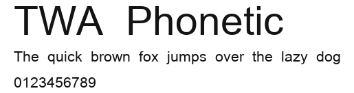 TWA Phonetic Preview