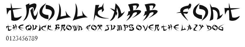 TROLL KABBÁ FONT Preview
