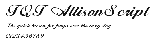 TQF_ AllisonScript Preview