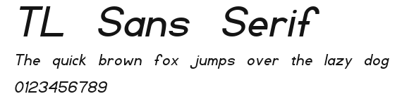 TL Sans Serif Preview