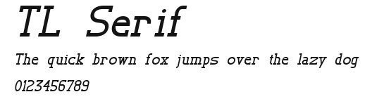 TL Serif Preview