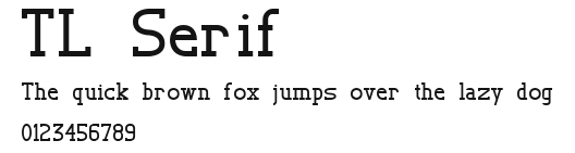 TL Serif Preview