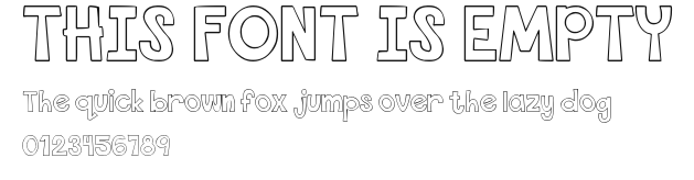 THIS FONT IS EMPTY Preview