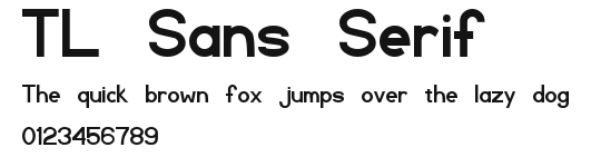 TL Sans Serif Preview