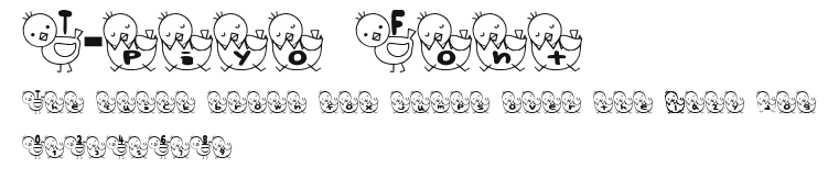 T-piyo Font Preview