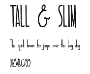 TALL & SLIM Preview