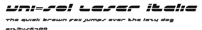 uni-sol Laser Italic Preview
