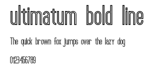 ultimatum bold line Preview
