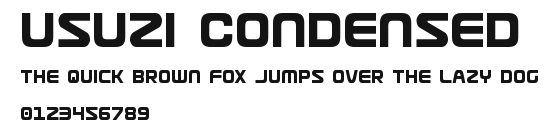 Usuzi Condensed Preview