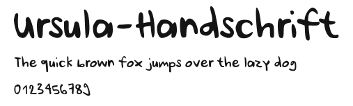 Ursula-Handschrift Preview