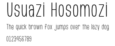 Usuazi Hosomozi Preview