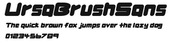 UrsaBrushSans Preview