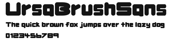 UrsaBrushSans Preview