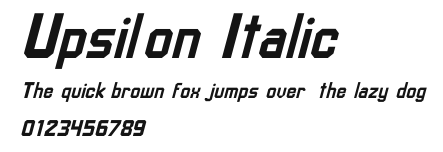 Upsilon Italic Preview