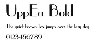 UppEa Bold Preview