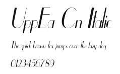 UppEa Cn Italic Preview