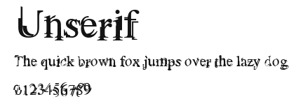 Unserif Preview