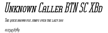 Unknown Caller BTN SC XBd Preview
